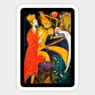 Marc Chagall The King Sticker